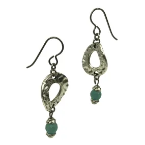 Silver Earrings for Sensitive Ears With Agate Stones