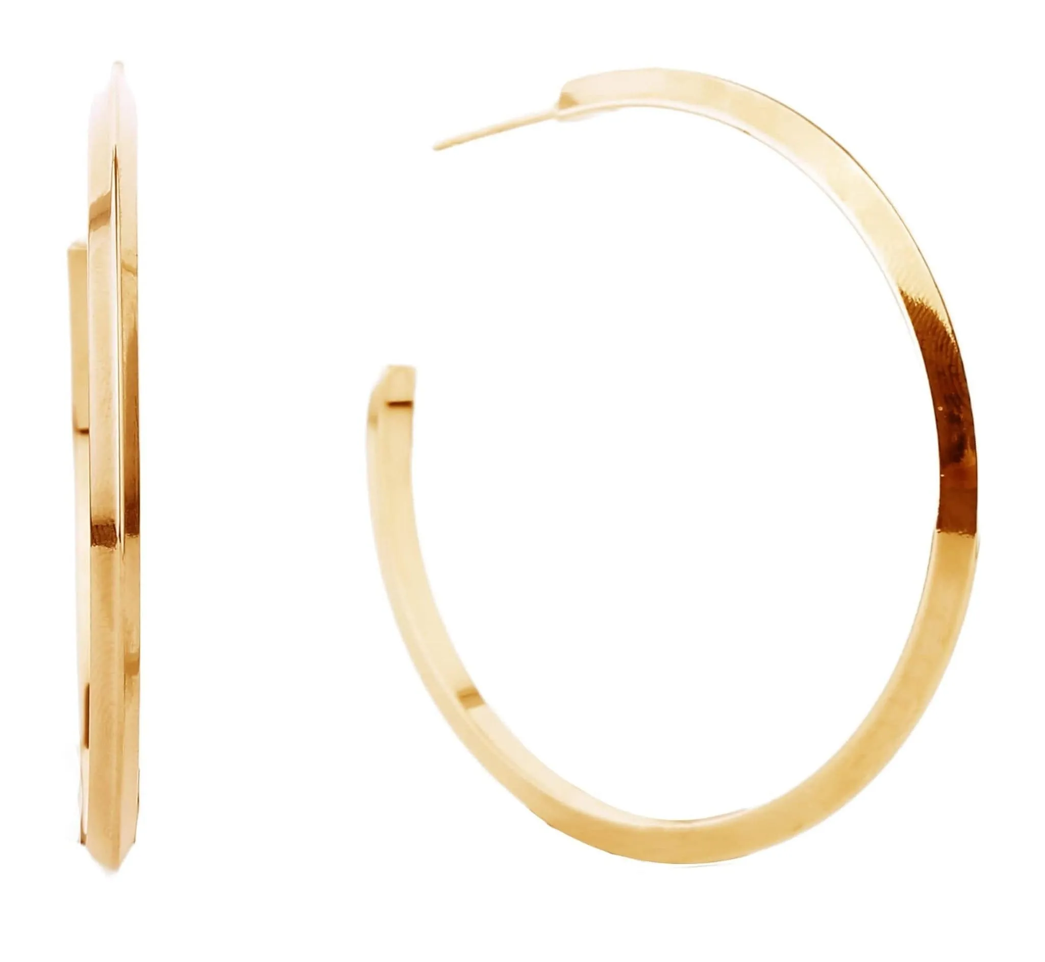 SJE310003 14K Gold Dipped Hoop Earrings