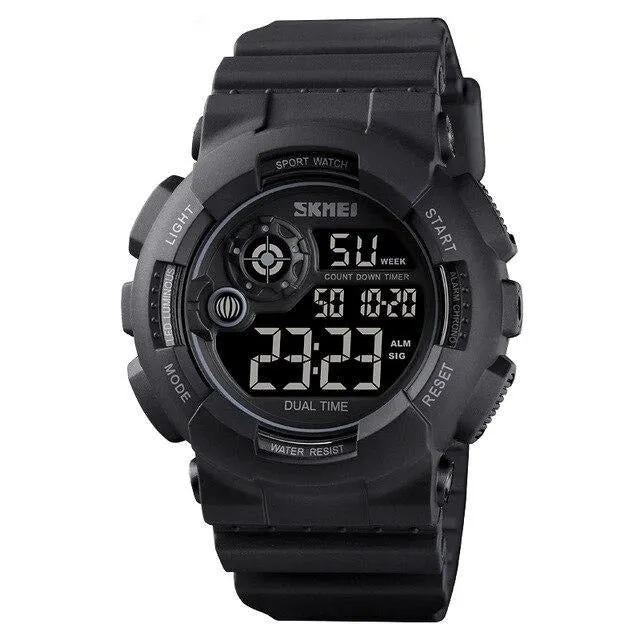 SKMEI 1583 Military Sports Watch for Men EL Light