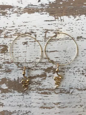 Snake Hoop Joy Dravecky earrings