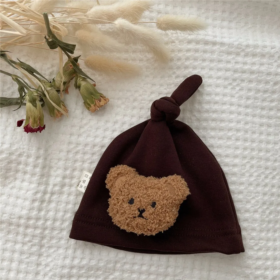 Soft Baby Hat/ Cute Bear Cap for 0-1 yrs