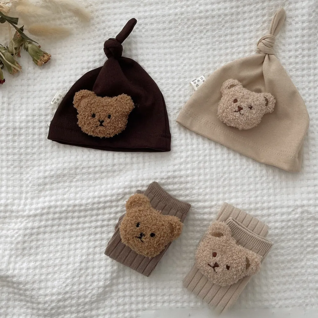 Soft Baby Hat/ Cute Bear Cap for 0-1 yrs