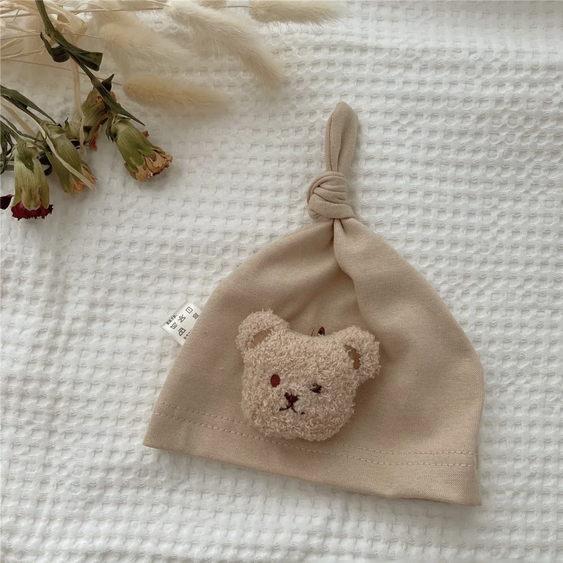 Soft Baby Hat/ Cute Bear Cap for 0-1 yrs