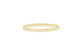 Solid Gold Bangle Bracelet