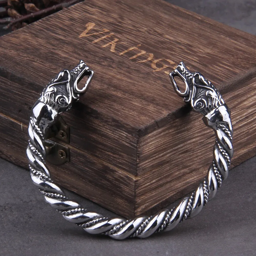 stainless steel Dragon Bracelet Jewelry Fashion Accessories Viking Bracelet Men Wristband Cuff Bracelets For Women Bangles