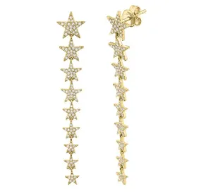 star line drop earrings