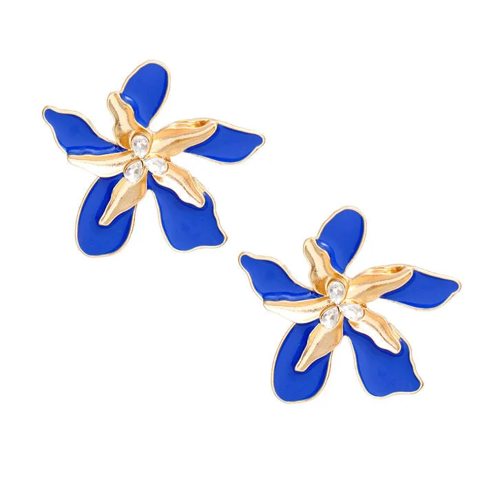 Stud Tropical Flower Earring for Women