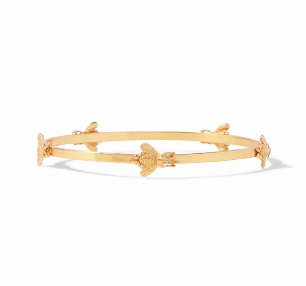 The Bee Bangle in Gold