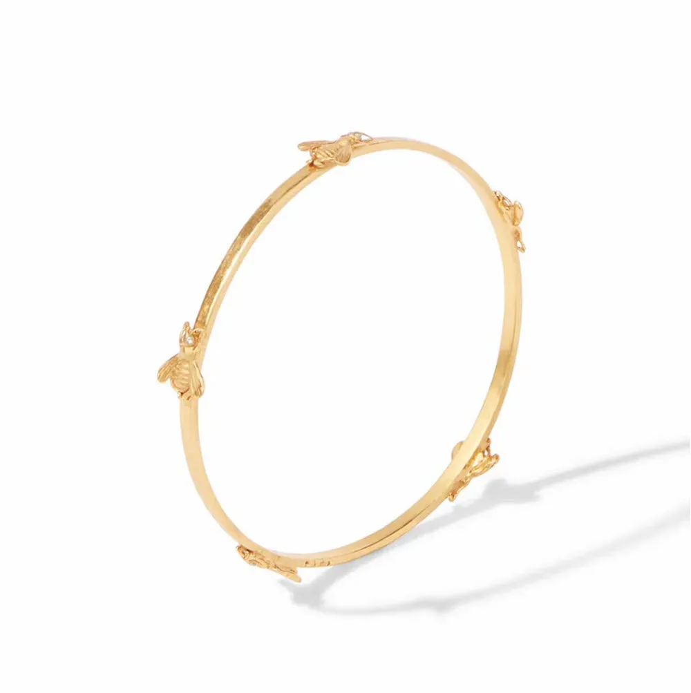 The Bee Bangle in Gold