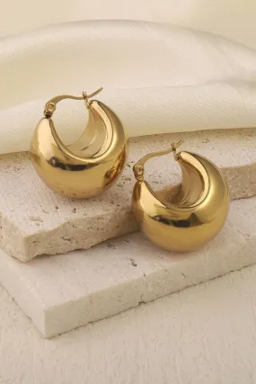 The Jacy 18k Gold Plated Chunky Hoop Earring