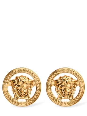 Versace   Logo stud earrings 