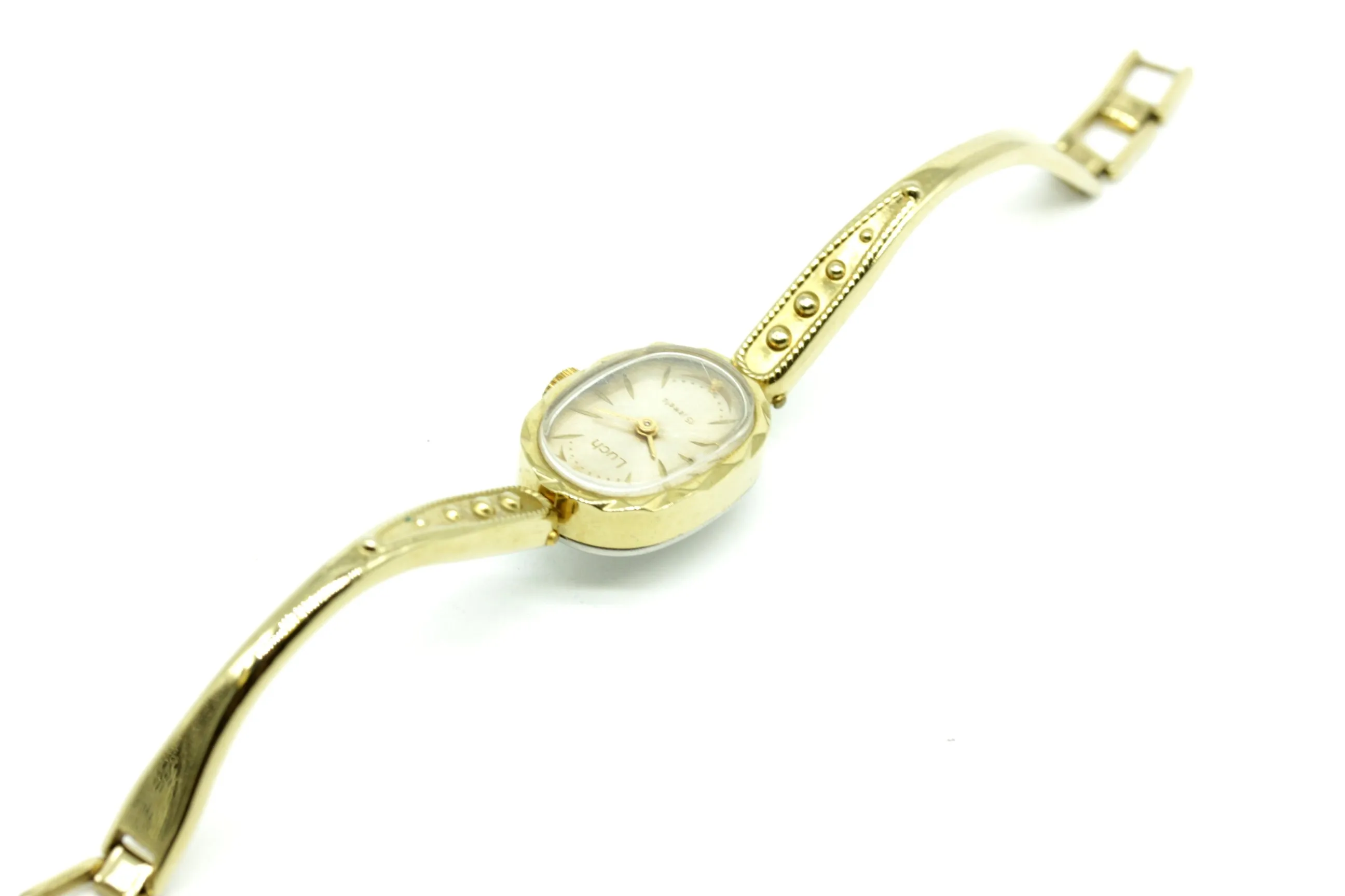 Vintage soviet women's mechanical watch Luch, bracelet wristwatch