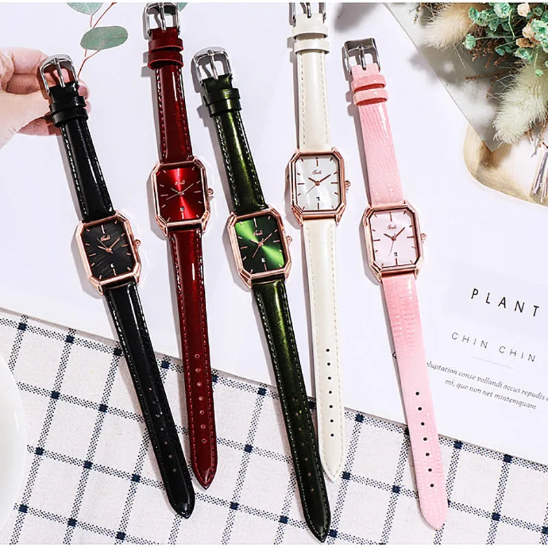 Watch Trendy Simple Casual Belt Calendar Women's Quartz Waterproof Watch