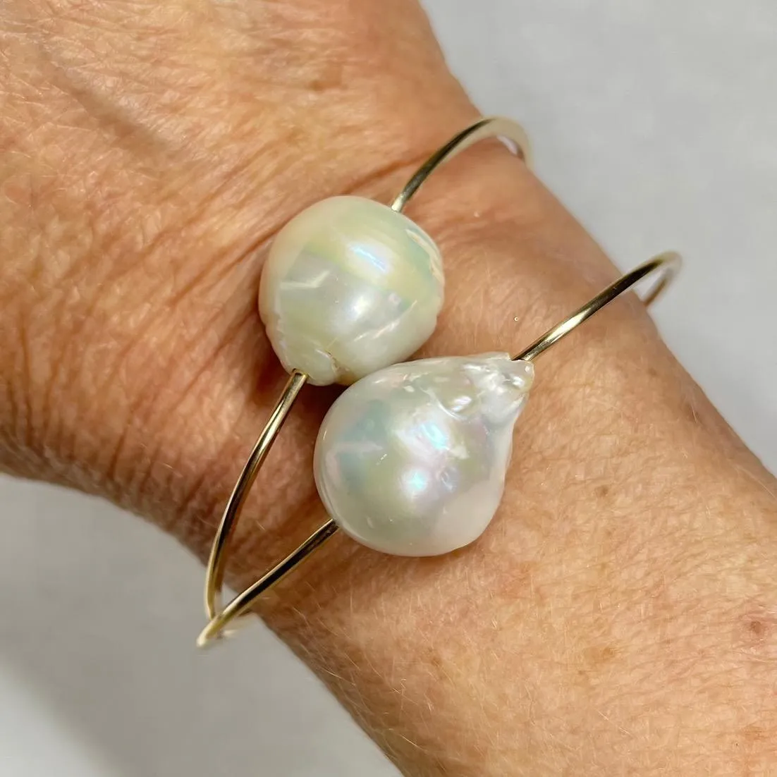 White Pearl Bangle