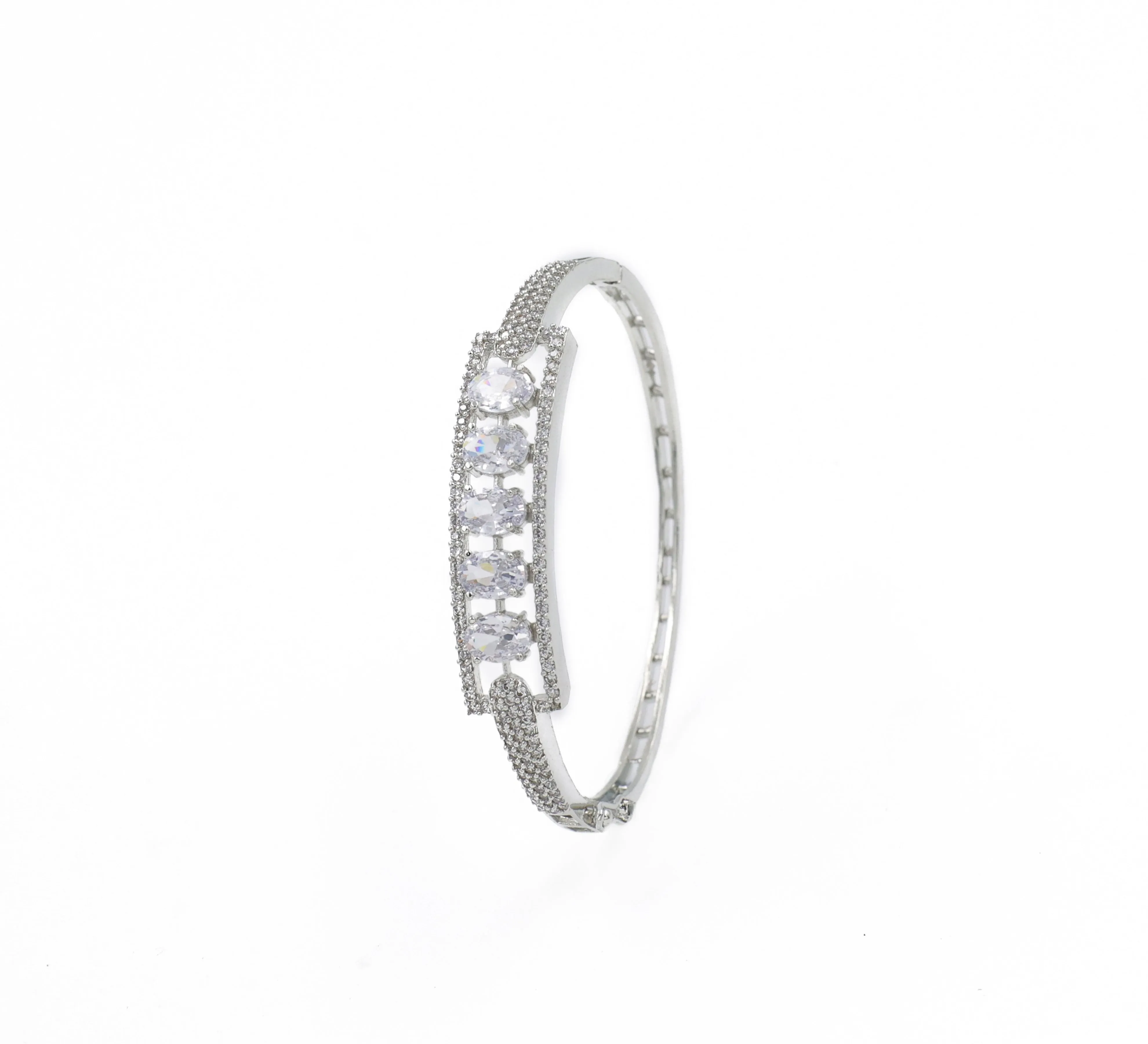 White Rhodium-Plated Bracelet for Women