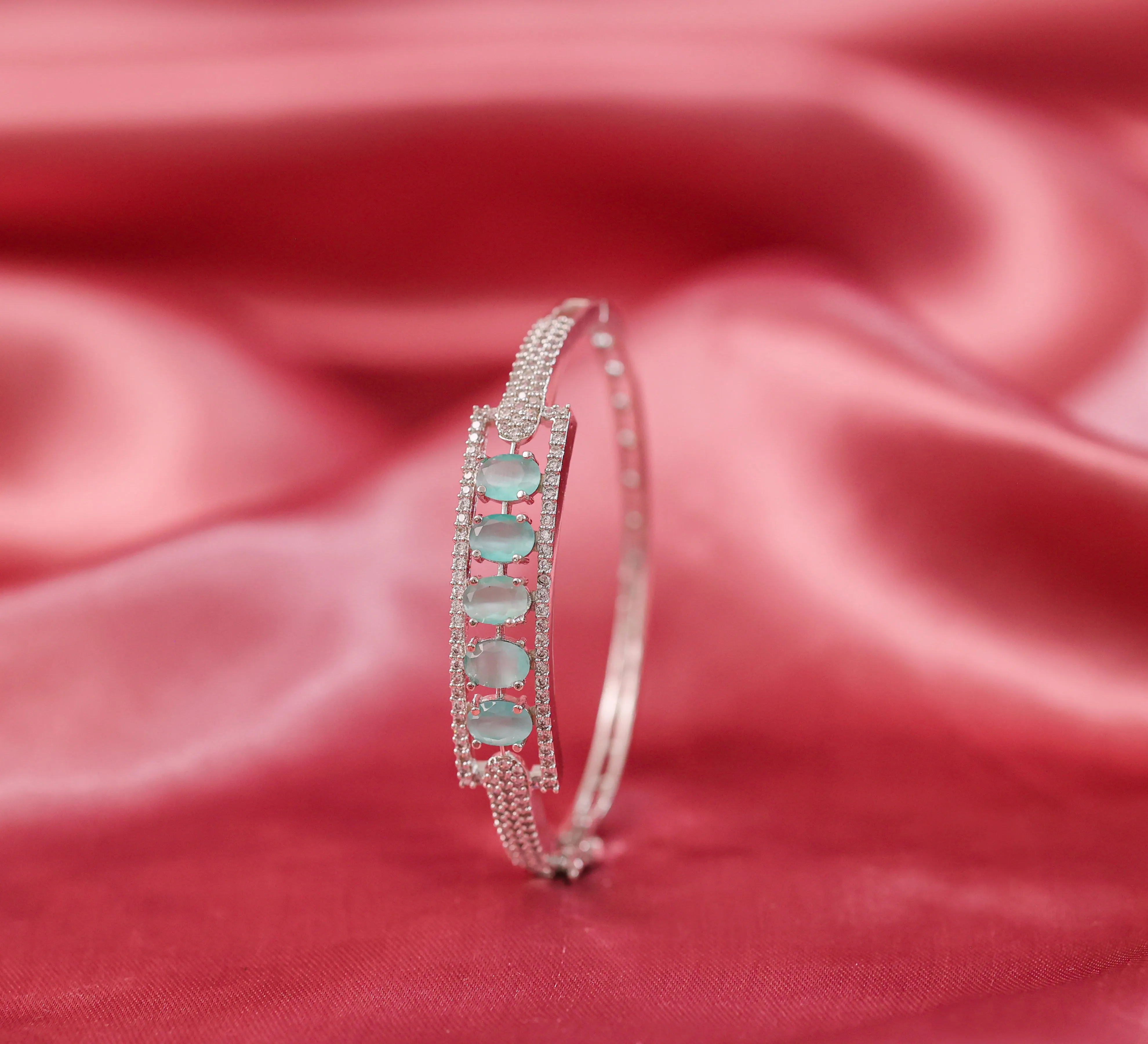 White Rhodium-Plated Bracelet for Women