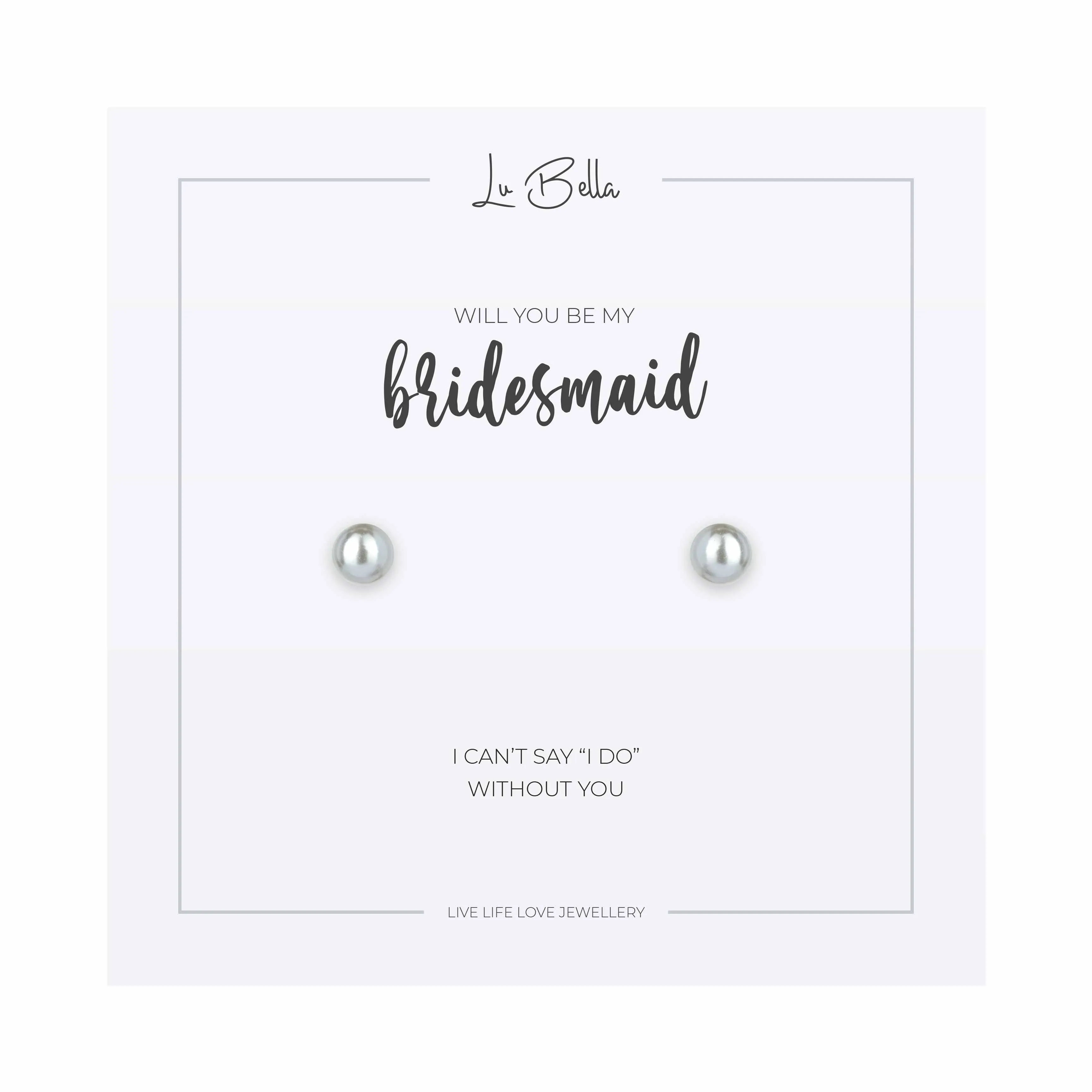 Will You Be My Bridesmaid Sentiments Earrings