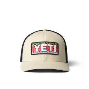 Yeti Rainbow Trout Logo Hat - Cream